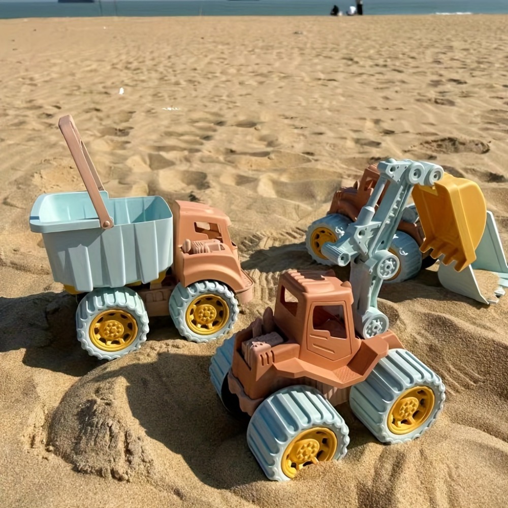 Sandbox Play Set - Пляжные игрушки, строительные грузовики для малышей,