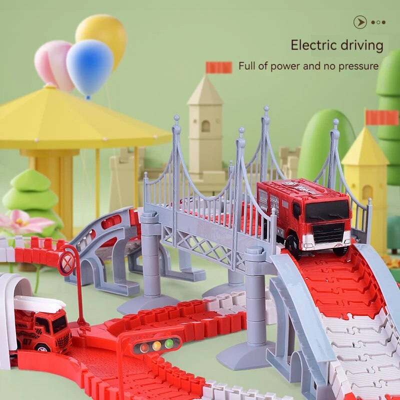 Пожарная машина, трек, сборка  – обзор и цена Sandbox Play Set